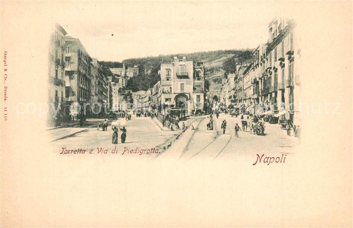 Napoli Neapel Torretta e Via di Piedigrotta