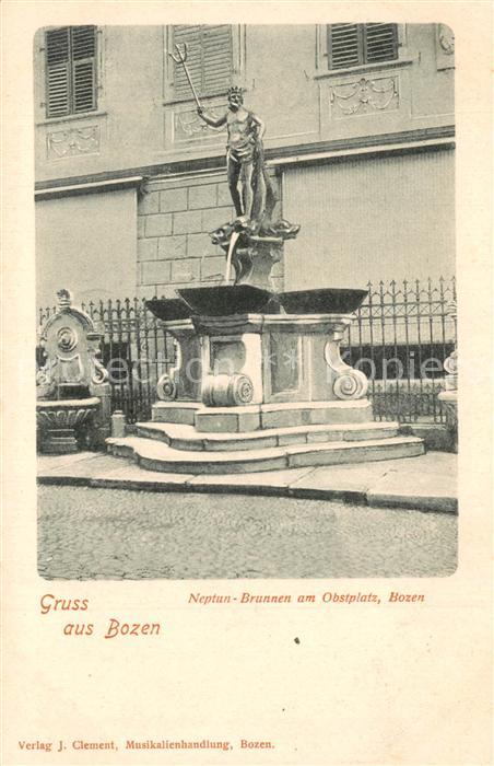 Bozen S?dtirol Neptun-Brunnen Obstplatz
