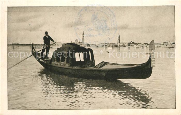 Venezia Venedig Gondola Veneziana Campanile di S. Marco