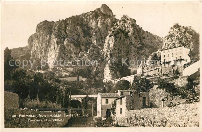 Grimaldi di Ventimiglia Ponte San Luigi Frontiera Italo-Francese