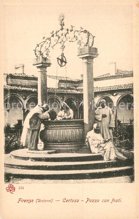 Certosa Firenze Pozzo con Frati
