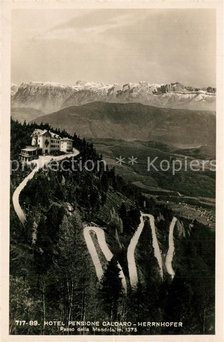 Caldaro Kaltern Hotel-Pensione Herrnhofer Passo della Mendola