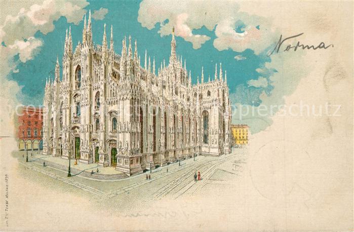 Milano Duomo Dom Litho