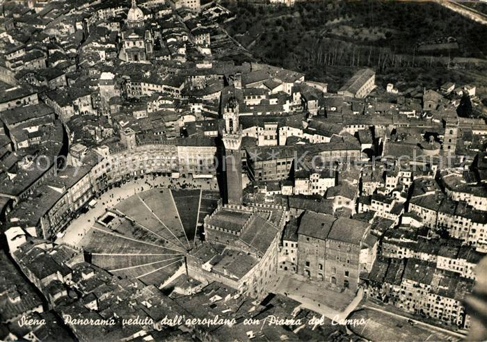 Siena Veduta Aerea Piazza del Campo