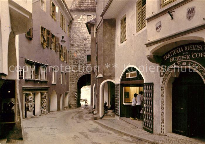 Meran Merano Altstadt Postgasse Trattoria Bozner Tor