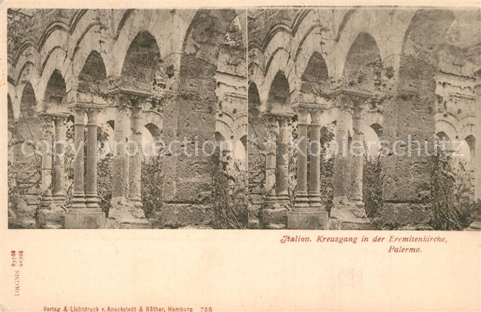 Palermo Sicilia Kreuzgang Eremitenkirche