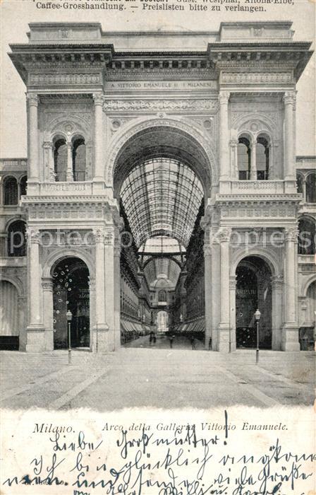 Milano Arco della Galleria Vittorio Emanuele