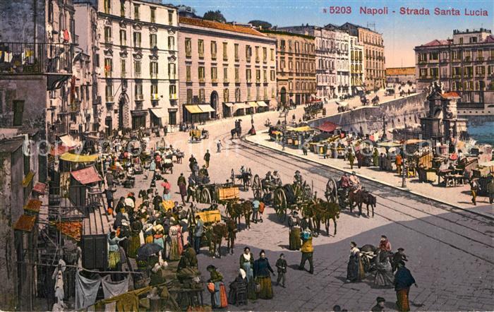 Napoli Neapel Strada Santa Lucia