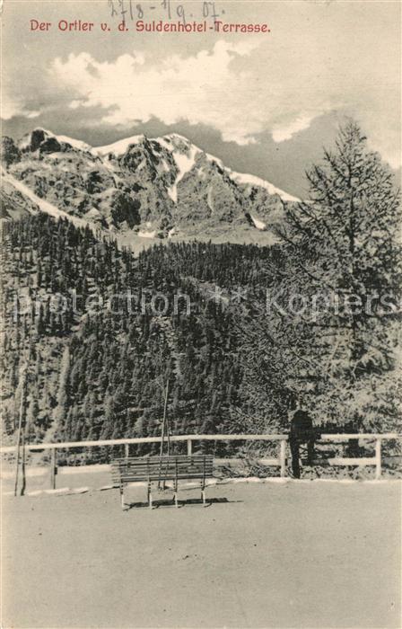 Sulden Solda Ortler Suldenhotel-Terrasse