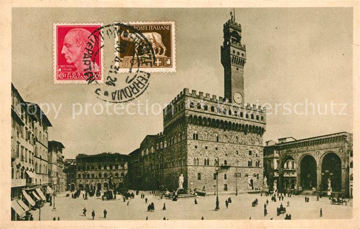 Firenze Florenz Piazza della Signoria Palazzo Vecchio