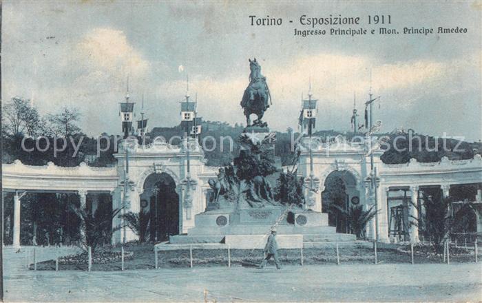 Torino Esposizione 1911 Monumento Principe Amedeo