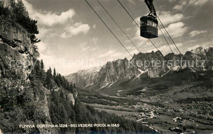 Cortina d Ampezzo Funivia Seilbahn Belvedere Pocol