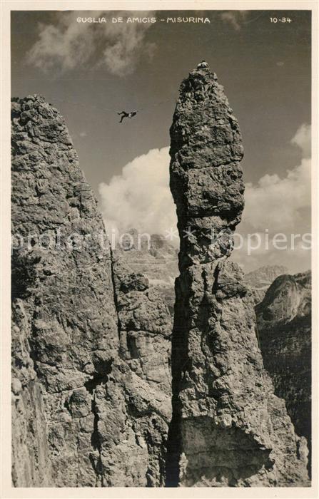 Bergsteigen Klettern Guglia de Amicis Misurina