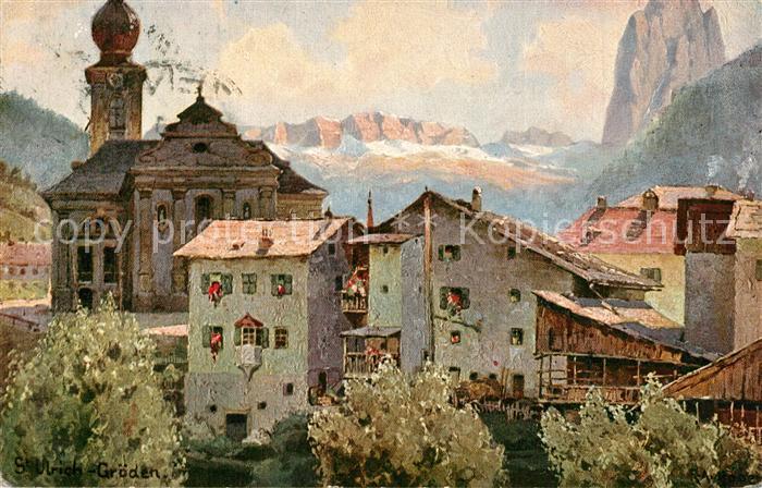 St Ulrich Groeden Tirol K?nstlerkarte
