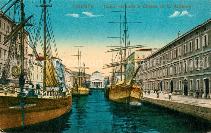 Trieste Canal Grande Chiesa S. Antonio