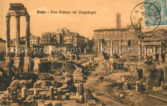 Roma Rom Foro Romano col Campidoglio
