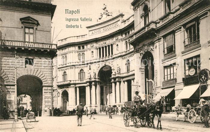 Napoli Neapel Ingresso Galleria Umberto I.