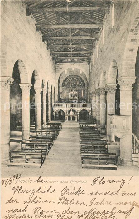 Fiesole Cattedrale Interno
