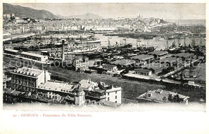 Genova Genua Liguria Panorama da Villa Rosazza