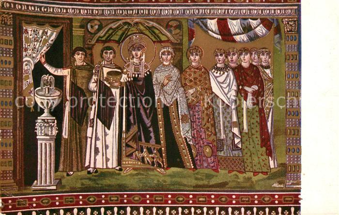 Ravenna Italia Teodora e Dame di Corte Mosaico S. Vitale