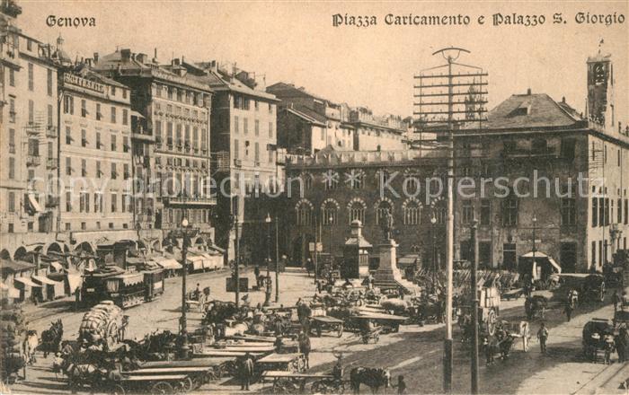 Genova Genua Liguria Piazza Caricamento Palazzo S. Giorgio