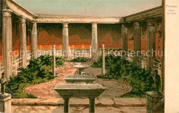 Pompei Casa dei Vetti Litho