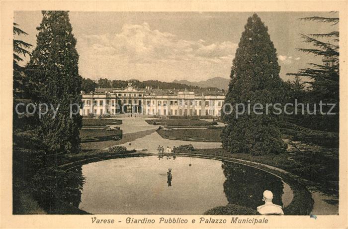 Varese Giardino Pubblico Palazzo Municipale