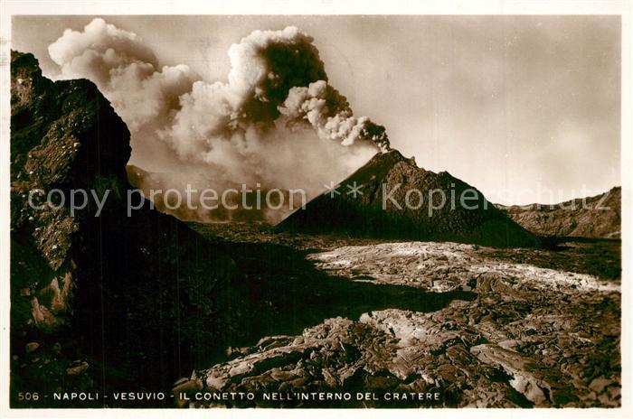 Napoli Neapel Vesuvio Conetto Cratere