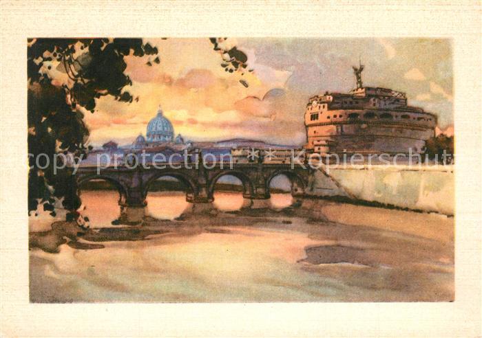 Roma Rom Ponte e Castel S. Angelo