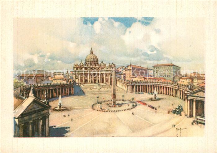 Roma Rom Piazza e Basilica S. Pietro Aldo Raimondi