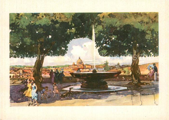 Roma Rom Panorama dall'Accademia di Francia Aldo Raimondi