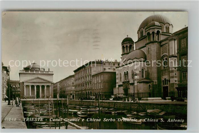 Trieste Canal Grande Chiesa Serbo Orientale Chiesa S. Antonio