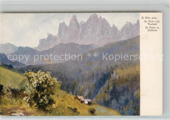 St Peter Villn?ss K?nstlerkarte K. Klar