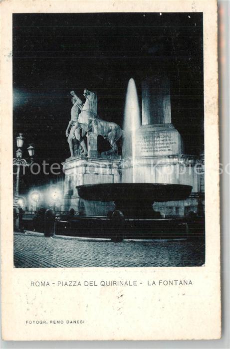 Roma Rom Piazza del Quirinale Fontana