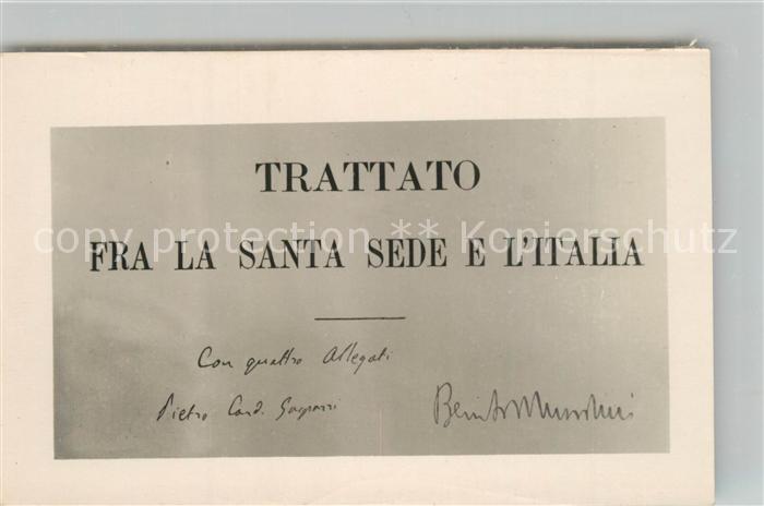 Politik Geschichte Trattato Santa Sede Italia Cardinale Pi