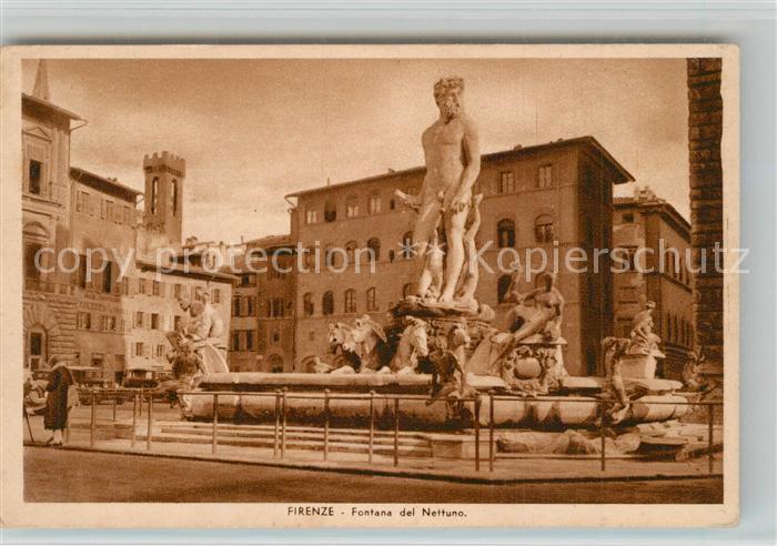 Firenze Florenz Fontana del Nettuno