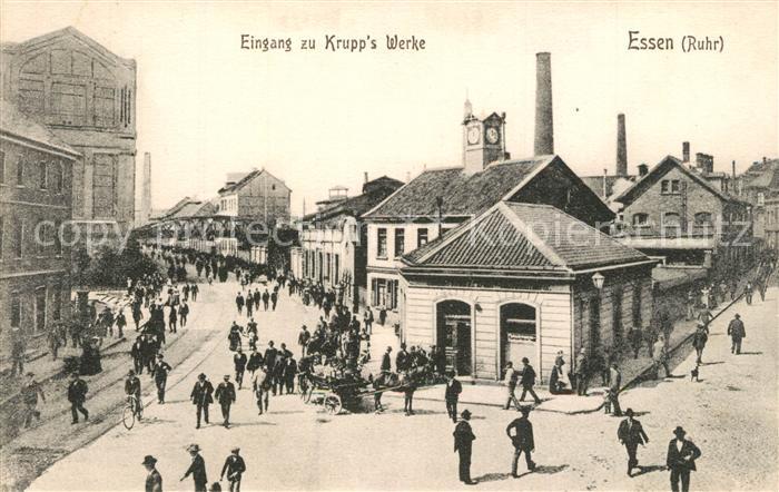 Essen Ruhr Eingang zu Krupps Werken