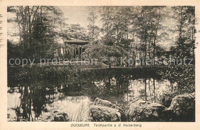 Duisburg Ruhr Teichpartie Kaiserberg