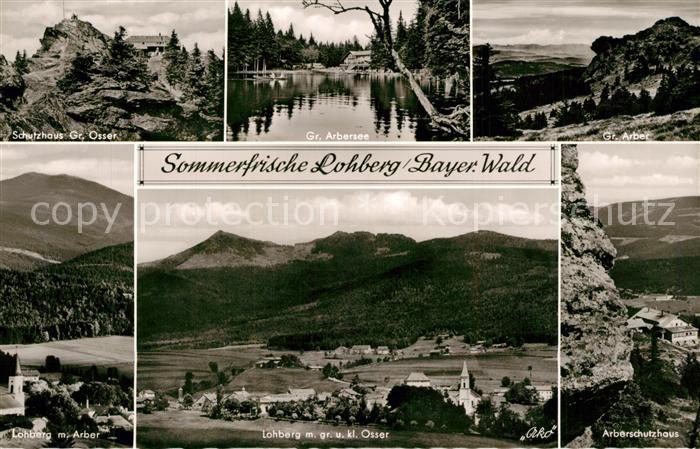 Lohberg Lam Schutzhaus Gr Osser Gr Arbersee Gr Arber Panorama Arberschutzhaus