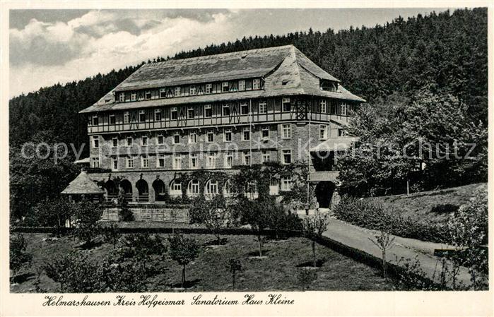 Helmarshausen Sanatorium Haus Kleine