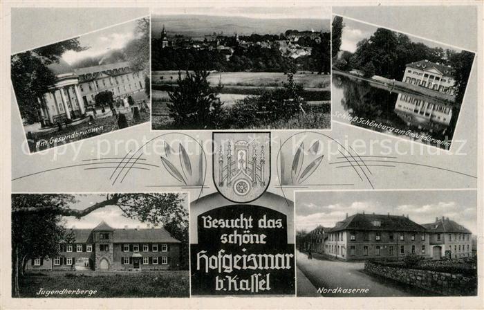 Hofgeismar Gesundbrunnen Schloss Schoenburg Jugendherberge Nordkaserne