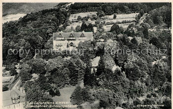 Bad Karlshafen Eisenbahner Erholungsheim Fliegeraufnahme