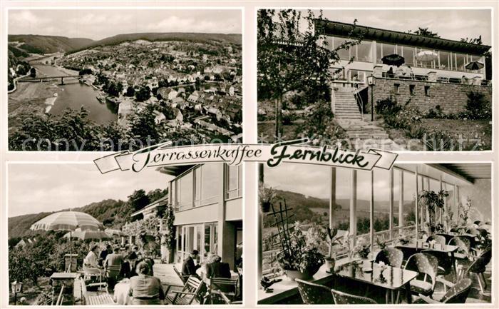 Bad Karlshafen Terrassencafe Fernblick Panorama