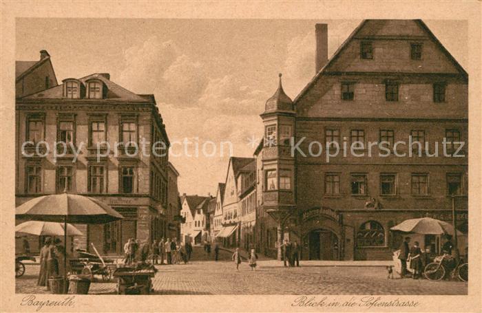 BAYREUTH Bayern Hafenstrasse Markt