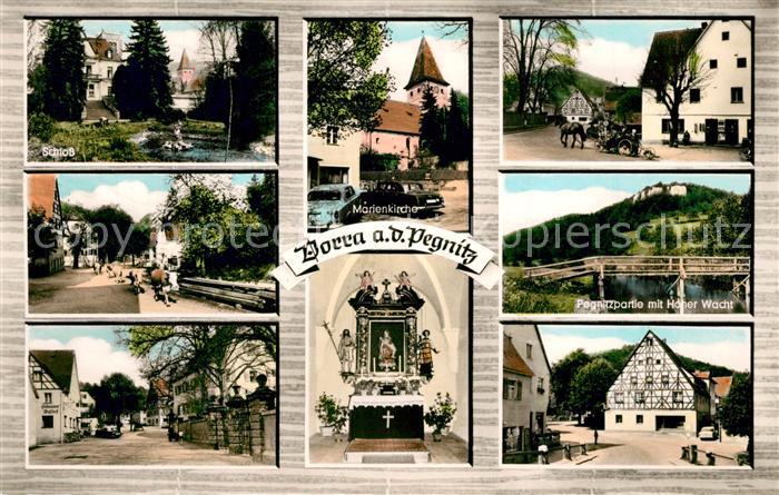 Vorra Pegnitz Schloss Marienkirche Pegnitzpartie mit Hoher Wacht Kirche Inneres