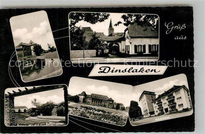 Dinslaken Rittertor Burgtheater Kreishaus Hochhaus