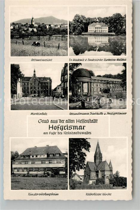 Hofgeismar Gesamtansicht Ev Akademie der Landeskirche Marktplatz Gesundbrunnen K