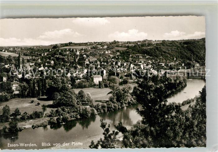 Werden Ruhr Blick von der Platte