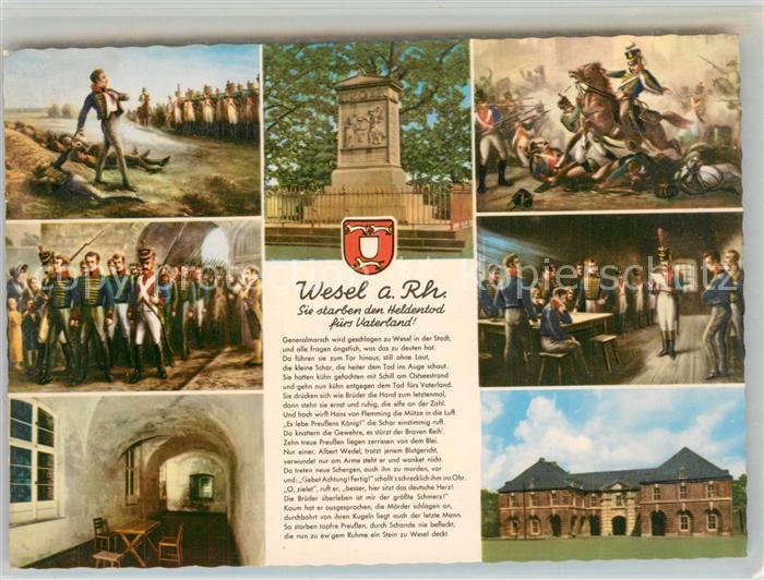 Wesel Rhein Schillsche Offiziere Denkmal Erschiessung