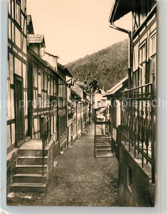 Ilfeld Suedharz Burgstrasse aelteste Ortsstrasse